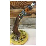 Carved Tree Katchina Native Art Signed on  Bottom