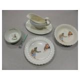 Lot Of Vtg Ceramics - Bowls, Plate & Gravy Boat
