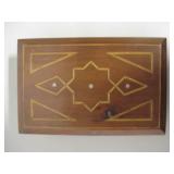 8" X 5" X 2.5" Wood Inlay Box