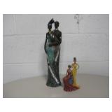 2 Resin Sculptures - 15.5" Tallest