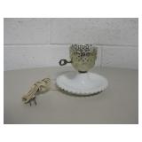 Vtg Milk Glass Base Table Lamp w/o Shade