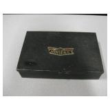 Vtg Metal Box w/ Crinkle Paint - 9.5" x 6" x 2"