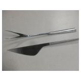 Modern Stainless Steel Carving Set - B&B Italy