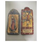 Lot of 2 Religious Santos 11.5"-12.5"