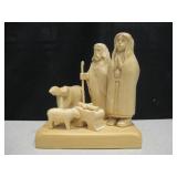 Small Hand carved Wood  Nativity