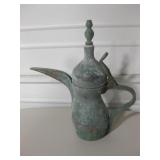 Weathered Iraqi Brass/Copper Lidded Vessel
