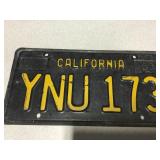 Vintage California License Plate