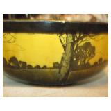 9" Dia. Antique Royal Daulton Forest Scene Bowl
