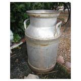 20.5" Antique Steel Milk Can