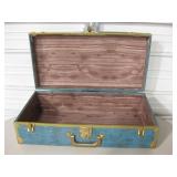 Vintage Metal Luggage - 24" x 12.5" x 6.5" Closed