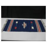 Vintage Chimayo Wool Rug - 14.5" x 30"