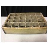 Vtg Wood Unidentified Soda 24 Bottle Case Carrier