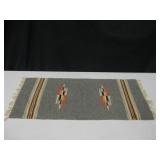 Vintage Native American Wool Rug - 14.5" x 29"