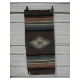 21" x 47" Woven Wool Blend Rug - Mexico