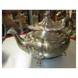 Antique English Hallmarked Silver Plate Teapot