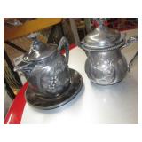 2 Antique English Silver Plated Creamers