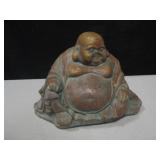 Concrete Buddha Figurine - 7" Tall