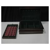 Wood Jewelry Box w/ Removable Tray