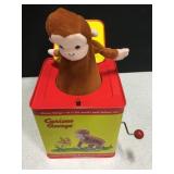 Vintage Curious George Jack In The Box