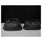 Pair Of Weathered Leather H-D Saddlebags