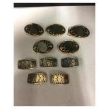Lot Of 10 Metal Belt Buckles - Ready For Mountings