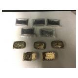 Lot Of 10 Metal Belt Buckles - Ready For Mountings