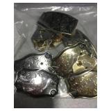 Lot Of 10 Metal Belt Buckles - Ready For Mountings