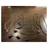 Lot of 7 Necklaces & Earring set Some Sterling