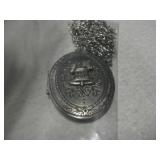 Silver Tone Liberty Bell Locket