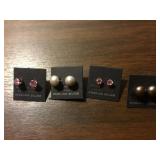 4 Pairs of sterling Earrings