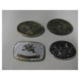 Lot Of 4 Vintage Belt Buckles Including Disneyland
