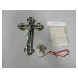 Religious Lot - 1951 Calendar, Cross & Rosary