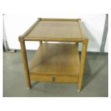 Vtg American Of Martinsville 2-Tier Wood End Table