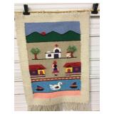 Woven Textile Wall Hanging 26" x 40"