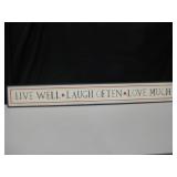 Inspirational Wood Sign - 48" x 6"