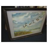 26" X 20" Ducks Watercolor Original