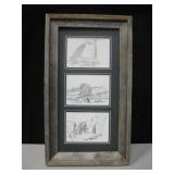 Framed Signed & Numbered 3 Small Prints