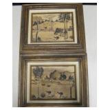 Australian Landscape Paintings On Wood Framed