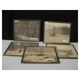 5 Edward Curtis Framed Photo Prints 14.5" x 12"