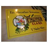 18" X 12" Clara Cerveza Ber Tin Sign