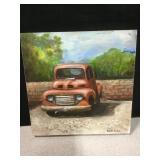 Original Signed Painting On Canvas Board