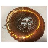 Sun Motif Cut Steel Sun Catcher - 11.5" Diameter