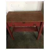 Small Wood Desk / Table w/ Drawer 30" x 15" x 28"