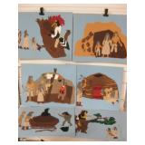 Lot Of 6 SW Felt Work Folk Art - 28" x 22"