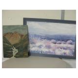 Original Painting  & Matted Print - Both Unframed