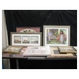 Large Lot Of Assorted Framed Prints