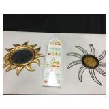 3 Pieces Of Wall Decor - 19" Tallest