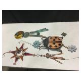 Lot Of 3 Large Wind Chimes
