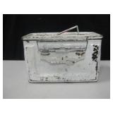 Vtg Metal Ammo Box w/ Tray - 12" Long