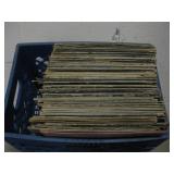 Large Poly Crate w/ Assorted LP Record Albums